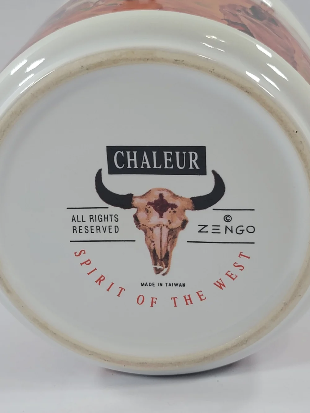 Vintage CHALEUR Native American Image Canister Jar